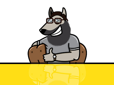 Old Dawg brand design dog illustration logo