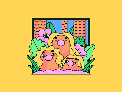 Alolan Dugtrio alolan dugtrio gaming illustration nintendo pokemon