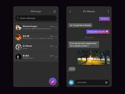 Direct Messaging - Daily UI 013 dailyui design mobile ui