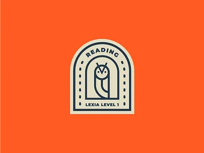 Little Owl Badge badge icon illustration minimal mono owl simple
