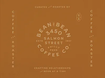 Bean 2 Bean | randing 2 bean branding coffee design logo lynx mark philadelphia roaster system typography