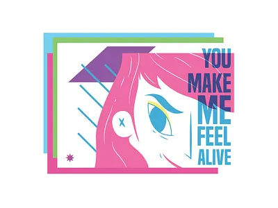 Rio 80s girl illustration retro