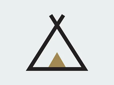 Tepee design home icon illustration photography tepee website