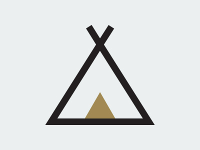 Tepee design home icon illustration photography tepee website