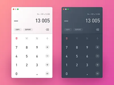 Calculator 𐄂 Daily UI 100daychallenge app calculator challenge dailyui design desktop fun inspiration interface macos modern sketch ui uichallenge ux