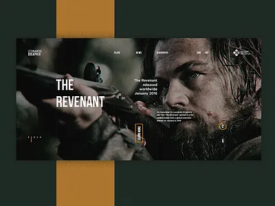 Leonardo Dicaprio Personal Website Redesign leonardo personal redesign web website