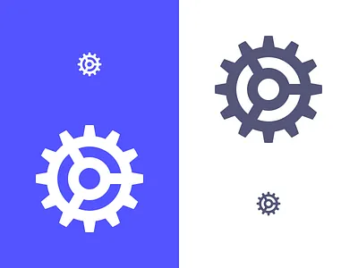 Gear Icon blue clean gear icon icons settings ui