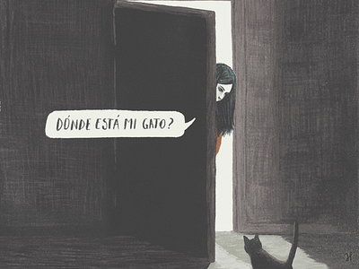 Where is my cat? art cat illustration ipadart me procreate