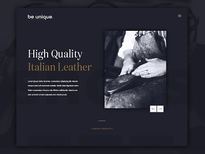 BeUnique | Landing page flat landing page leather luxury minimal shoes store ui ux web design