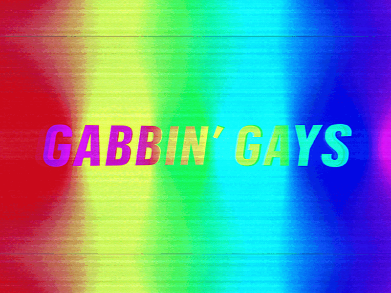 Gabbin Gays animation color design motion typography