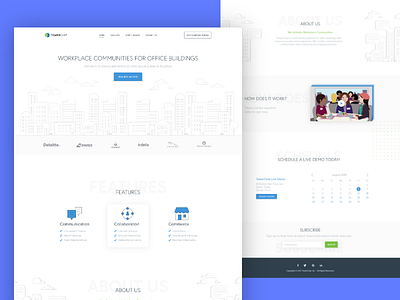 TowerChat Landing Page ReDesign branding design landing page social media startup startup landing page towerchat typography ui ux website design