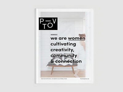 Pivot branding clean community guide logo membership minimal wip