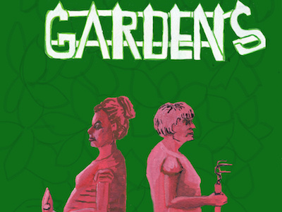 Native Gardens gouache illustration photoshop theater