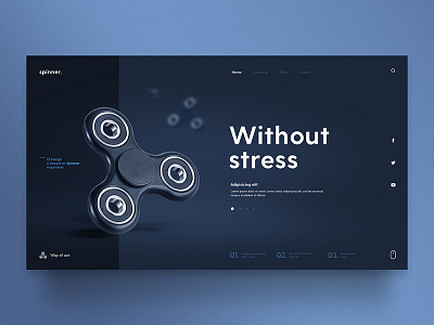 Spinner Theme graphic design inspiration interaction spinner template toys ui uidesign uiux web webdesign