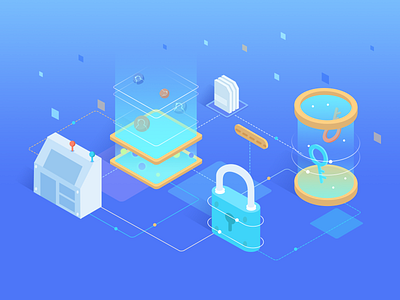 2.5 Illustration 2.5d graphic illustration ui