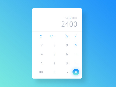 Daily UI Challenge 004 - Calculator 004 calculator challenge dailyui ui user interface ux vx