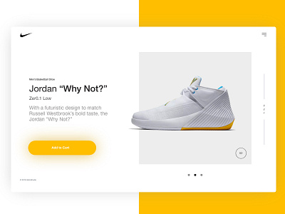 Nike Jordan Why Not? design minimal nike shoes ui ux