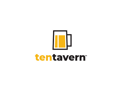 Ten Tavern Logo Concept beer branding illustrator logo tavern