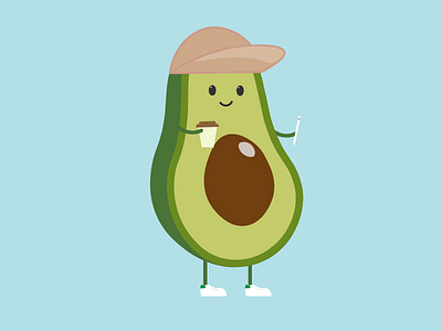 Avocado avocado illustration sneakers