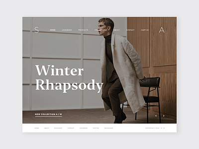 Minimal Creative / Fashion Store Template design shop ecommerce minimal minimal design shop store ui web web design web shop website website design