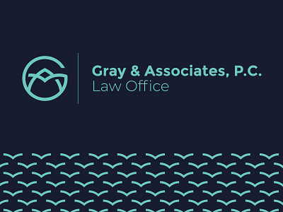 Gray & Associates Law Office a book g justice law monogram office scale