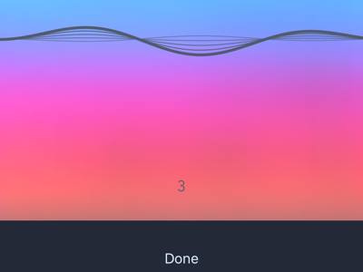 Audio recording in progress audio ux