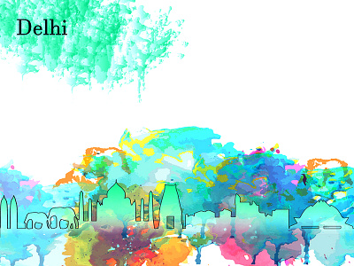 Delhi Illustration illustration water colour water colour illustration