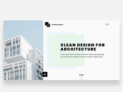 Header Architecture 02 app clean design flat header landing page minimal typography ui ux web website