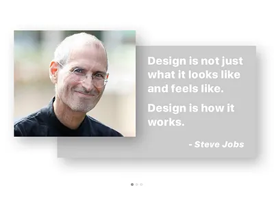 Daily UI #039 || Testimonials 039 39 apple daily ui jobs mathijs mathijs boogaert steve testimonials ui