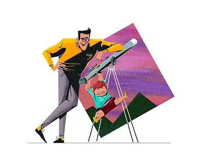Sharing Passions adobe drawing family illustration space wacom