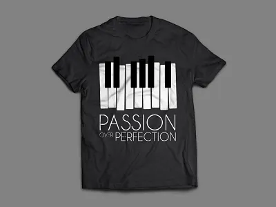 Piano minimal tshirt design
