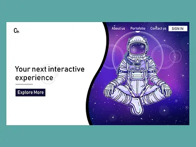 👨‍🚀 Space website home page astronaut astronomy cosmos galaxy minimal space web design
