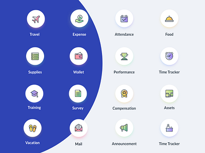 Icon Set card design hr icon icons illustration ui