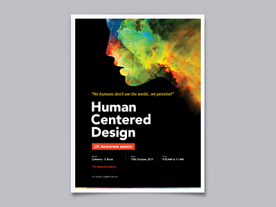 Poster UX poster poster design typography ux