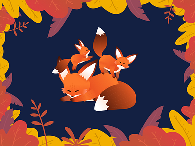 FOX android app girl illustration iphone ui