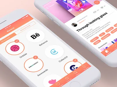 Insiration mobile app filter results app concept design filter inspiration ios iphone mobile tags ui ux