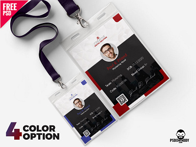 Office ID Cards Design Free PSD Set design download duty card design freebie i card design icard identity card office card psd watchman i card