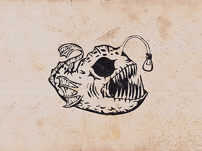 Abyssal Fish abyssal fish deep sea fish illustration logo monster photoshop