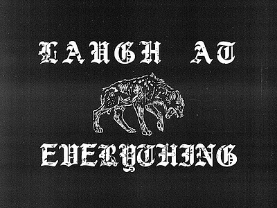 Laugh At Everything design hyena illustration predator vector