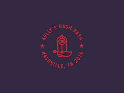 Kelly's Nash Bash 2018 badge design icon illustration logo t shirt