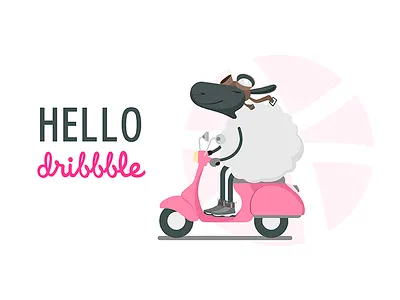 Hello Dribble вектор иллюстрация