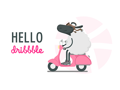 Hello Dribble вектор иллюстрация