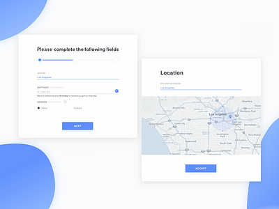 GDPR Guidelines. Simple registration process clear gdpr guidelines location map minimal registration
