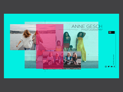 ANNE GESCH clean design landing minimal portfolio ui