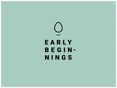 Early Beginnings Logo branding design identity logo logotype
