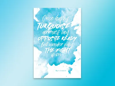 Jimi Hendrix - Bold As Love (Turquoise) art bold as love digital download jimi hendrix lyrics paint poster print song turquoise wall art