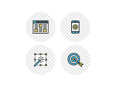 Icons ai design icon illustration vector website