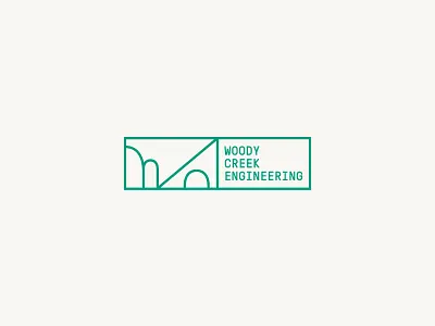 WCE WIP architecture aspen colorado civil design colorado design engineering geometric icon identity landscaping logo typography