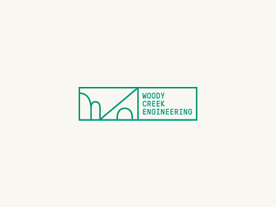 WCE WIP architecture aspen colorado civil design colorado design engineering geometric icon identity landscaping logo typography