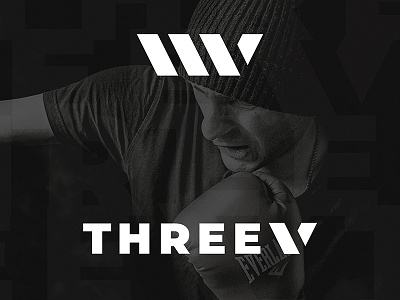 THREEV Sports & Active Wear Brand Logo Design CONCEPT active wear branding design fashion graphic design illustration logo logo design minimal modern sports typography